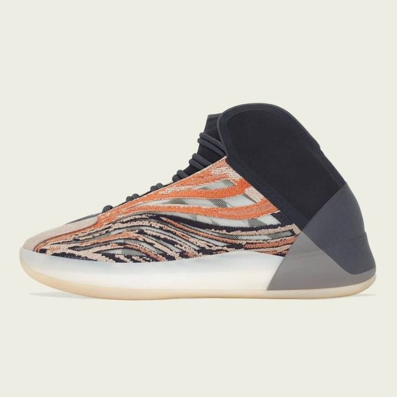 Adidas Yeezy Basketball Quantum Flash Orange Sneakers - Picture 1 of 12